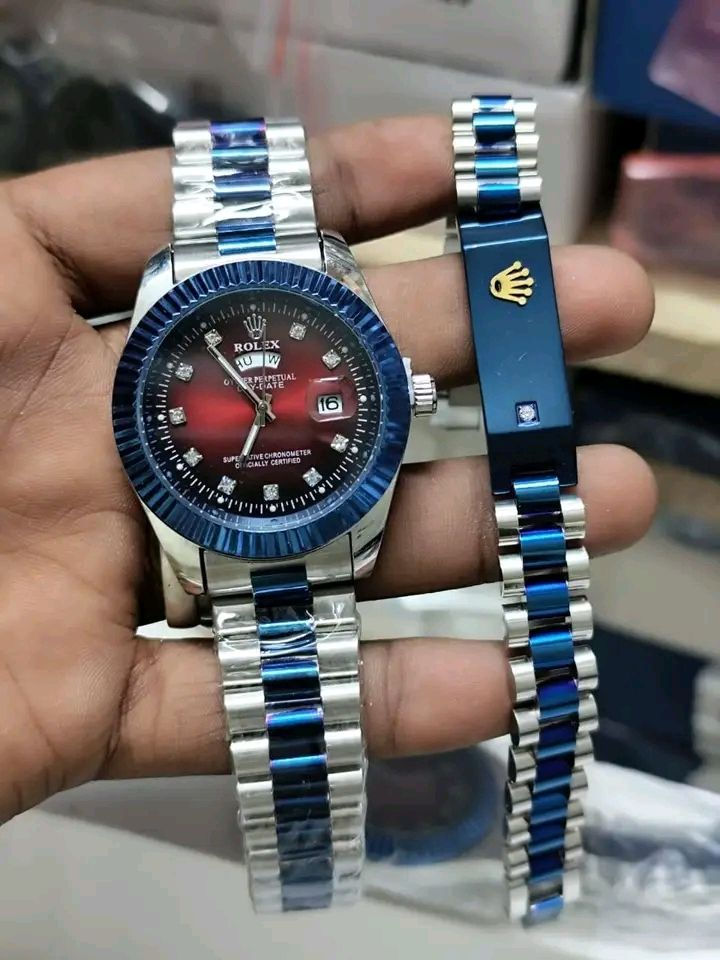 أناقتك م بتكتمل الا مع طقم الرولكس ✨
ساعه تجمع بين الفخامه والاناقه ✨
ذات طابع ملكي 👌
معشوقة الجميع 🤤🔥
ماركة رولكس Rolex🛍️✨ 
رولكس مع اسوره 😌🤍
طقم كامل 
رولكس ستانلس ستيل 🤍✨
ضد  الماء 
الزجاج  كرستال ضد الخدش 
اللون  ثابت 
تقويم   كامل 
نظام التشغيل   بطاريه 
الوان  متعدده   اشكال  مختلفه
مكنة ياباني

توصيل فوري 🛵🛵

للطلب واتس 0919868569 

#شخصيتك_من_ساعتك
#اقل_سعر_في_السوق


**إذا كنت صاحب هذا الإعلان وتريد حذفه لأي سبب، رجاءا أرسل رسالة إلى الدعم الفني**