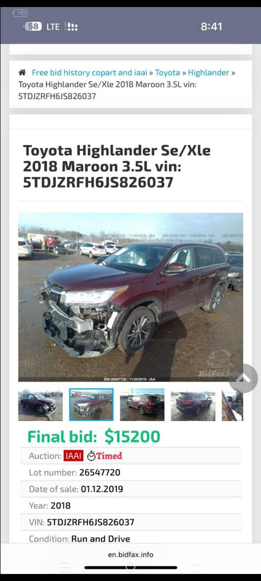 السلام عليكم هايلندر موديل 2018فول مواصفات ضرر موضح بل صور فقط لاغير رقم بغداد بسمي سعر210 مكان السيارة ديالى بعقوبه الاتصال ***********/***********
