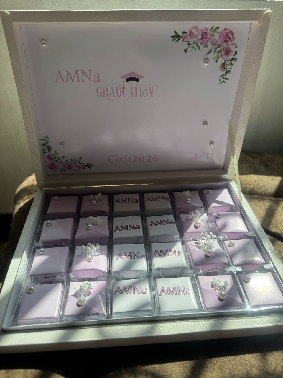 بوكس شوكولاته  

لدكتورتنه الجميله 

الحجز مسبقا 

يوجد توصيل لجميع المحافظات


**إذا كنت صاحب هذا الإعلان وتريد حذفه لأي سبب، رجاءا أرسل رسالة إلى الدعم الفني**