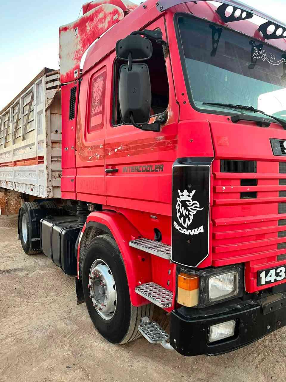 سكانيه موديل 1995 حجم 450 سياره جاهزه عله الشقل مثبته بودي أربع محاور رقم دولي بسمي طخم تاير ***********
