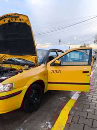 سمند مديل 12 سياره حلوه وكل نقص مابيهه مصفره هيئه وغرامات  سعر 37 وبيه...