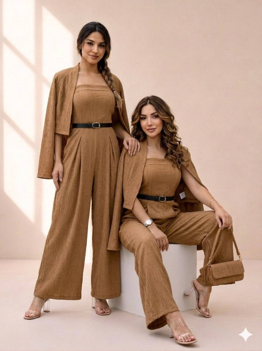 ✨ أناقة 
موديلات راقية 
جمسوت أنيق بتصميم راقي يناسب كل الأوقات
متكون من جمسوت وسترة 

الموديل الثاني قاط كاجول متكون من سترة ويلك وبنطرون 
مناسب لكل الأوقات 
اختاري قطعه وتعالي كبل واتس ويوصلج ثاني يوم 
القياس يلبس من وزن 50 إلى 75
سعر القطعة 35 الف
توصيل بغداد ومحافظات كافه 5 الف مع هدية مع كل طلب 

عنوان بغداد حي البساتين شارع الشيخ منهل 
***********
