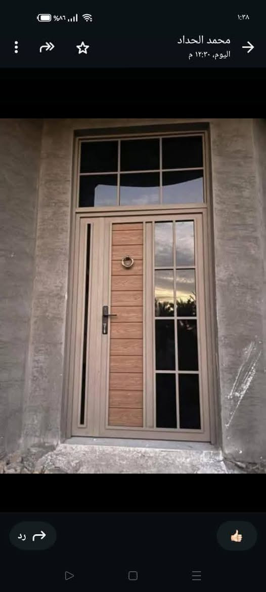 سلام عليكم حداده ابواب وشبابيك اسعار مناسبه حديد 2ملم ***********
