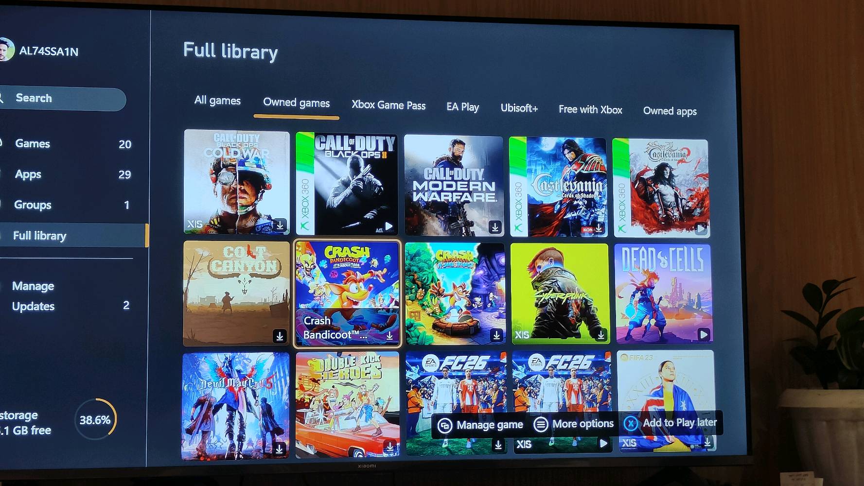 للبيع اكسبوكس سيريس اس 512 گيگا وياه
اليدة مالته + يدة إليت 2 الاصلية + يو بي اس 1200 يشغل تلفزيون واكسبوكس ثلث ساعة + سماعة استرو A 10 + هارد تيرا اصلي من شركة transcend   ماخذه ب85 الف وبي هواي العاب محملة
وحسابي الشخصي مشتري بي هواي العاب
اكثر من 25 لعبة🔥🔥
 موضحة بالصور وبي گيم باس لحد يوم 23/2 يعني شهر واسبوع 

السعر 475🔥 وبي مجال للشراي مكاني بالنجف وتوصيل متوفر
