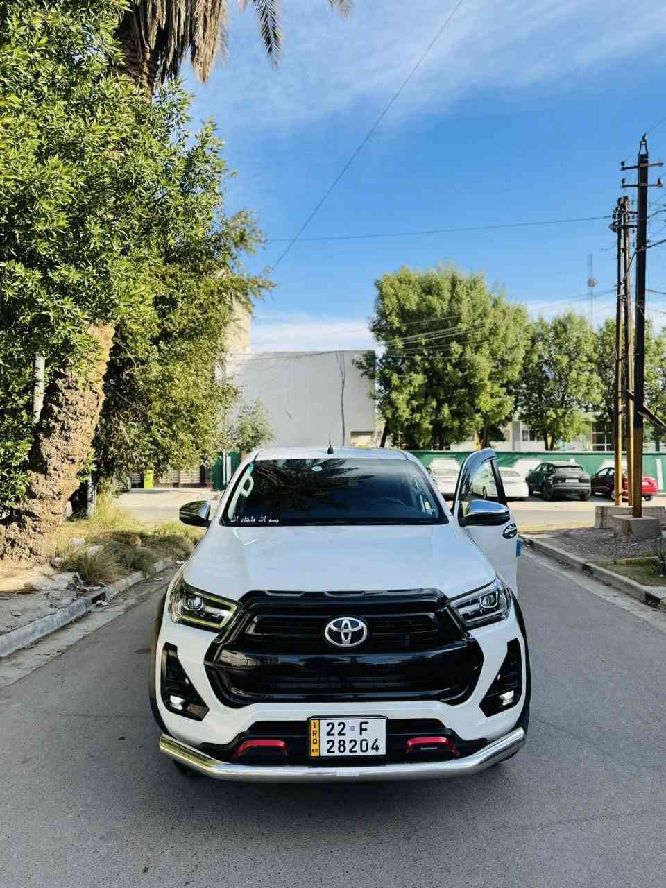 هايلوكس تي آر دي TRD.    2024
فول واحد  على واحد 
مكفوله كفاله عامه السياره جديده 
‎دبل ايرباك 
‎بصمه
‎6 سلندر
 بصمات
مري شفط 
‎داخل صاج
‎تبريد قطعتين
‎تحكمات ستيرن
‎جهيتين شاشة
‎وكامرة حساسات
‎امامي خلفي اشاير
‎منضومة زنون فورويل 4x4
‎البنيد جكات نضام ايوكو 
رقم اربيل 
‎تحويل مباشر السيارة جديده
‎ماشية 60 ألف 
‎رقم الهاتف ***********
‎السعر 375 
‎العنوان بغداد حي الجامعه
