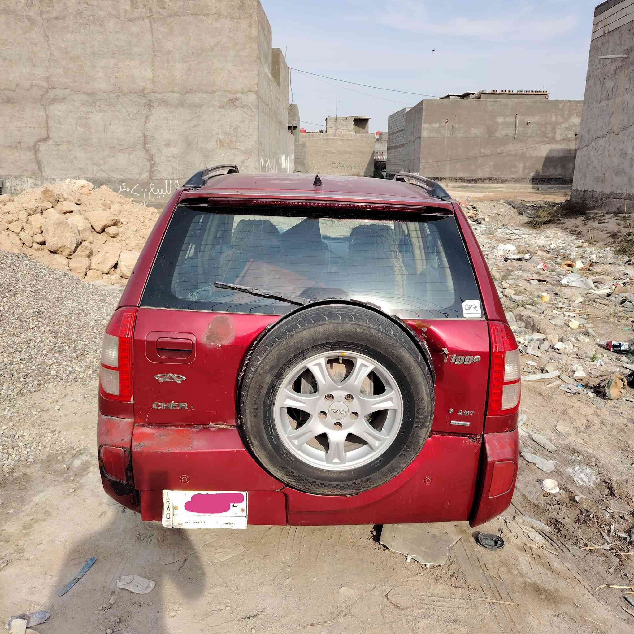 سلام عليكم سياره تيكو شيري 2013 سياره بسمي سياره بيه حادثه باب خلفي وبيه خياس قليل  سياره حلوه محرك وكير كفاله سعرها 40 ورقه اوبيها مجال رقمي ***********
