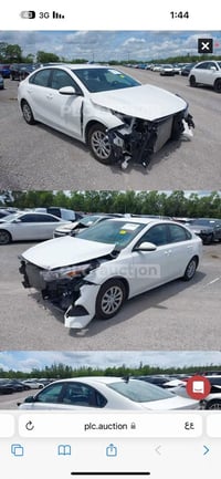 كيا فورتي موديل 22 السعر 140$ مكان بغداد بدون ايرباك بدون صبغ بدون تبد...