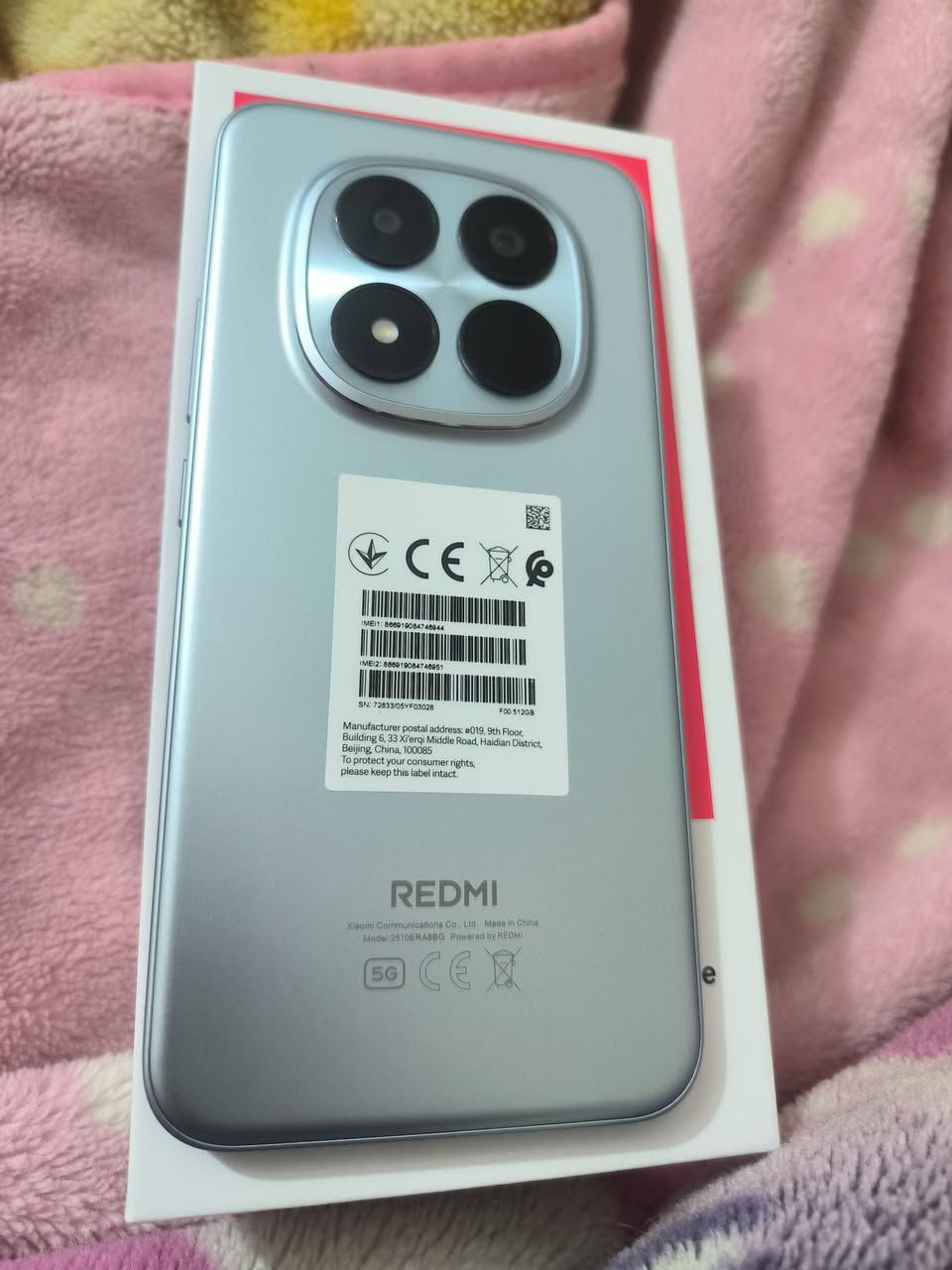 السلام عليكم 
للبيع REDMI Note 15 pro+ 5g
ذاكرة 512 رام 24 كاميرا 200 شاحنة 100W شحن سريع مقاوم للكسر وضد الماء استخدام اسبوع او اقل غراضة ممفتوحة نهائيا جهاز شخط مابي مكاني بغداد الامين 2 سعره 540 وبي مجال بسيط للشراي للاستفسار ***********
