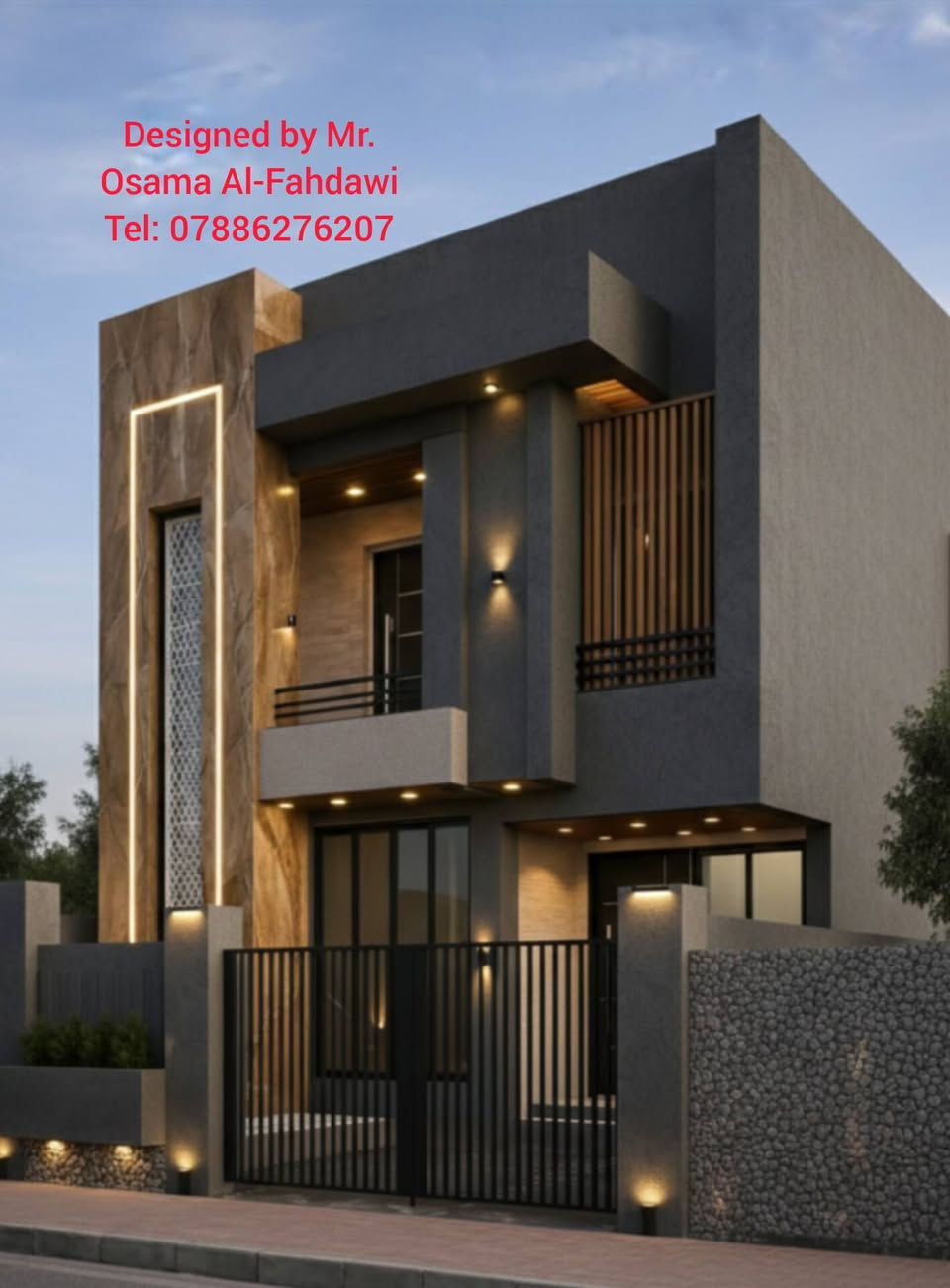 فخامة المودرن.. تصميم يجمع الأناقة بالاستغلال الأمثل
​منزل عصري يجمع بين واجهة هندسية فاخرة ومخطط داخلي ذكي بمساحه
172m
​📍 أبرز المميزات:
​واجهة مودرن: إنارة مخفية وتفاصيل رخامية راقية.
​توزيع ذكي: مجلس مستقل، صالة واسعة، ومطبخ (بارد/حار).
​خصوصية تامة: غرف نوم هادئة مع استغلال للمناور والحدائق.
​⚠️ تنبيه هام جداً بخصوص التنفيذ:
عزيزي المتابع، لضمان نجاح هذا التصميم على أرض الواقع، نود التأكيد على أن القياسات الدقيقة والنهائية محفوظة لدى المصمم

​إن أي محاولة للاجتهاد الشخصي بإضافة قياسات مجهولة أو تغيير الأبعاد قد تؤدي إلى أخطاء إنشائية ومعمارية فادحة (مثل ضيق الممرات، سوء التهوية، أو مشاكل في السلالم)، وهو ما وقع فيه الكثيرون للأسف. الالتزام بالمخطط الأصلي من المصمم هو ضمانك لبيت آمن وجميل.
​بأنامل المصمم: أسامة الفهداوي
📞 للاستفسار: ***********
​#عمارة #تصميم_مودرن #خرائط #واجهات
​#تصميم_معماري #واجهات_منازل #ديكور_خارجي #عقارات #تصميم_عراقي #بيت_العمر #هندسة #نيو_كلاسيك 
#fyp #foryoupage #viral #trending #tiktok #المتابعين
