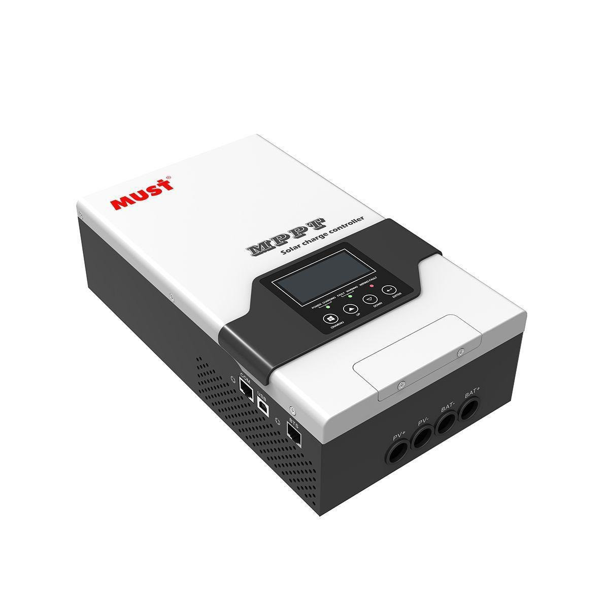 منظم شحن شمسي MUST MPPT 80A
السعر المطلوب 215 الف 

منظم ذكي فائق الكفاءة، مصمم للمنظومات المتوسطة والكبيرة لضمان استغلال أقصى طاقة ممكنة من الألواح بنسبة تحويل تصل إلى 98%.
• تقنية MPPT: ترفع كفاءة الشحن بنسبة 30% مقارنة بالمنظمات التقليدية.
• نظام ذكي: تعرف تلقائي على جهد البطاريات (12V / 24V / 36V / 48V).
• قدرة دخول عالية: يتحمل جهد ألواح (PV) يصل إلى 145 فولت.
• شاشة LCD: مراقبة فورية للجهد، التيار، وحالة الشحن.
• حماية شاملة: أنظمة متطورة ضد التماس، القطبية المعكوسة، والحرارة الزائدة.


**إذا كنت صاحب هذا الإعلان وتريد حذفه لأي سبب، رجاءا أرسل رسالة إلى الدعم الفني**