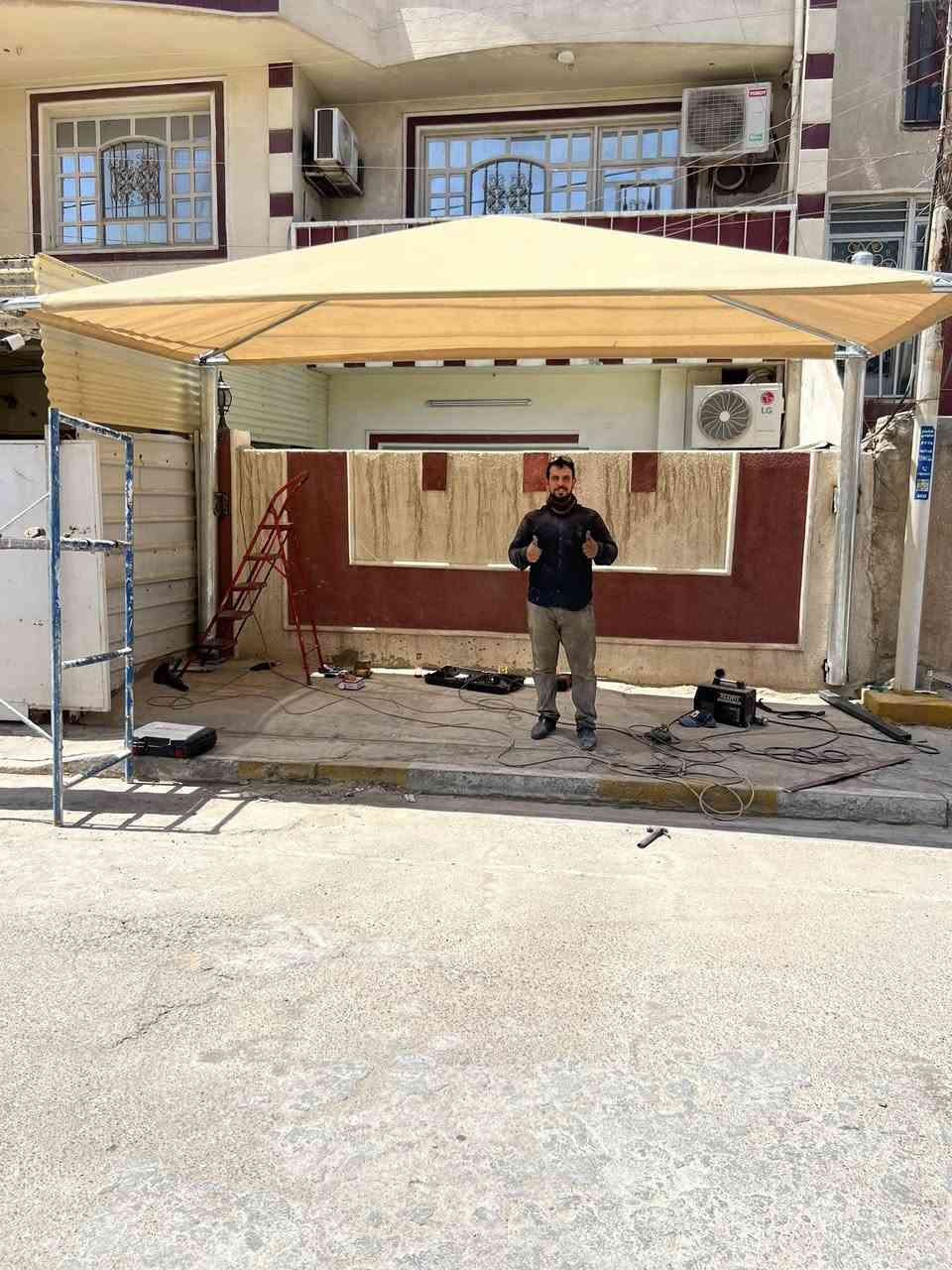 #بصمة أبداع🟡  🟡 “”#أولاً ألمظلات الهرميه
✅ سعر المتر المربع داخل بغداد: 45,000 الف دينار فقط
✅ سعر المتر المربع خارج بغداد: 60,000  الف دينار فقط
✅ خصومات خاصة على المساحات الكبيرة
✅ تصميم حسب اختيارك 
🌻الميزات الاظافيه 
…قماش أصلي بضمان
…حديد مغلون مقاوم للصدأ أيضاً بضمان 

🏖️🏖️  #ثانياًالمظلآت المقوسه كيسبان داخل بغداد 

25الف-35”🏖️🏖️

خارج بغداد 30 الف37 الف حسب سمك الحديد 

🏘️🏘️🏘️ #ثالثاًالسندويش بنل غرف مخازن سعر المتر30-35 داخل بغداد
🪄 
•ليش تختارنا؟
• تنفيذ هندسي دقيق بإشراف فنيين مختصين
• خامات أصلية ومقاومة للعوامل الجوية
• تصميم حسب المساحة والطلب
• أسعار منافسة وضمانات موثوقة
• تسليم في الموعد 

#موقعنا بغداد
📞 للاستفسار والحجز: *********** بأدارة علي
📩 راسلنا واتساب وأهلاً وسهلاً

⸻
