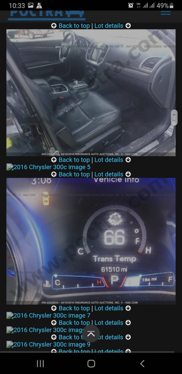 السلام عليكم
كرايسلر اوباما C300
موديل2016 اصل 
رقم بصرة ابسمي تحويل 
مواصفات C 
فول مواصفات 
بنراما 
خزن ميموري 
ستيرن كهرباء
كشنات كهرباء
كشن تدفئة تبريد
حادث مثل ماموضح بصور وبية 5 قطع تبديل  
جاهزة مكينة كير حدادة تبريد 
عنوان البصرة المعقل

+964 770 564 0788


**إذا كنت صاحب هذا الإعلان وتريد حذفه لأي سبب، رجاءا أرسل رسالة إلى الدعم الفني**