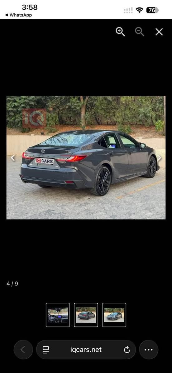 toyota camry 2025 se                                        بو فروشتن فول مواسةفاتة بةس سلايت نيية سةيارةكة بي سبوغة ٣  تةعديلي لة لاي سةكني هةية بي ژوري ارباگ بةس شان سةيارةكة هةموو شتي بةشةرتة سعري ٢٣٤ وةرةقةو مةجالةچي كم شوين هةولير *********** أربيل, العراق
