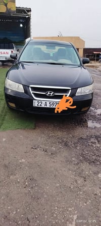 سوناته للبيع او مراوس بسياره احدث موديل2008  محرك 2400دوش  ضرر قطعتين ...