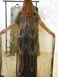 بشت اماراتي • فستان فيزون • شيفون أصلي