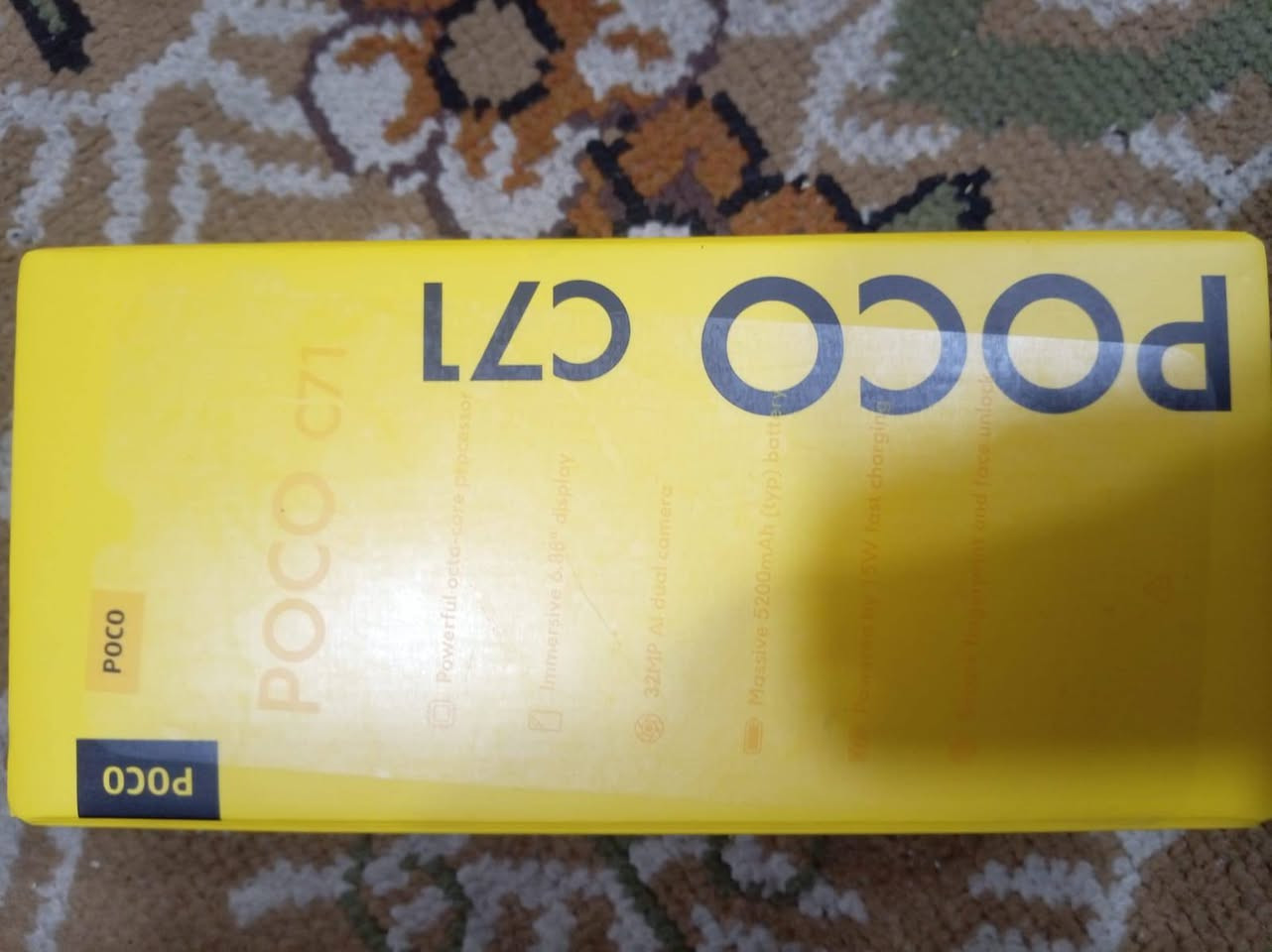 سلام عليكم بوكو c71 للبيع البارحه شتريته مكاني بغداد سعر/110 وبي مجال
*********** متواجد واتس اب
