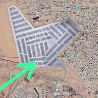 خلف شارع 20 بل بداية 200متر السعر 600 الف المتر . 🏡 مكتب أبو جاسم للعق...