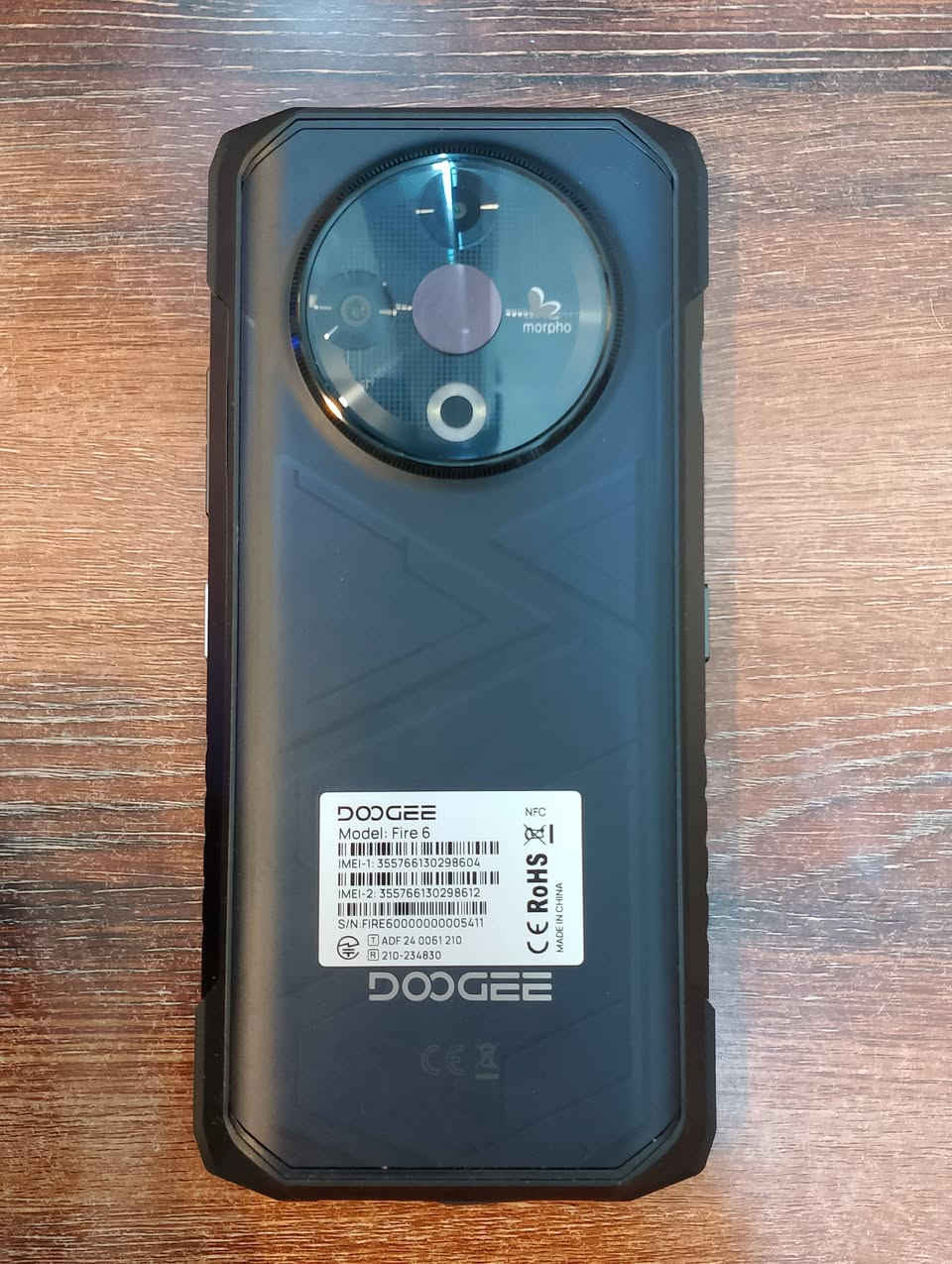هاتف DOOGEE Fire 6 تصوير حراري وليلي
بطارية عملاقة 10400 mAh مع خاصية الشحن السلكي العكسي
كاميرا حرارية وليلية
مقاوم للغبار والمياه وضغط مياه الفارة والغطس حتى عمق 1.5م مدة نصف ساعة
مدرع مقاوم للصدمات
معدل تحديث الشاشة 90hz
الذاكرة العشوائية 16GB
ذاكرة التخزين 256GB قابل للتوسيع فتحة microSD
بصمة جانبية
راديو FM
مستعمل مدة ساعتين فقط
وزنه ثگيل
السعر 250 وبي مجال 
 مكاني بغداد الغزالية ما اگدر ادزه توصيل


**إذا كنت صاحب هذا الإعلان وتريد حذفه لأي سبب، رجاءا أرسل رسالة إلى الدعم الفني**