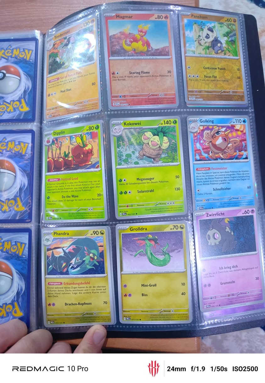 سلام عليكم بعد اذن ادمين متوفر بايندرين كامل بطاقات أصلية مجموع بطاقات 316 بينهم 40+ بطاقات هولو و ريفيرز هولو و بوكي بول و البطاقات ميكس بين انجليزي و ألماني و صيني و كوري


**إذا كنت صاحب هذا الإعلان وتريد حذفه لأي سبب، رجاءا أرسل رسالة إلى الدعم الفني**