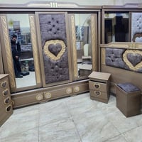 غرفة نوم كاملة • تخت ١٦٠×٢٠٠ • خزانة ٢٤٠سم