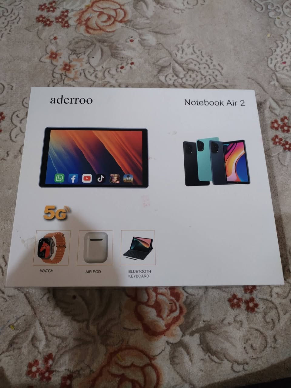 ايباد جديد ما مستعمل ويه جنطه و كيبورد و ساعه و سماعات و قلم وحافضه سعر 125 توصيل هم اكو ***********
