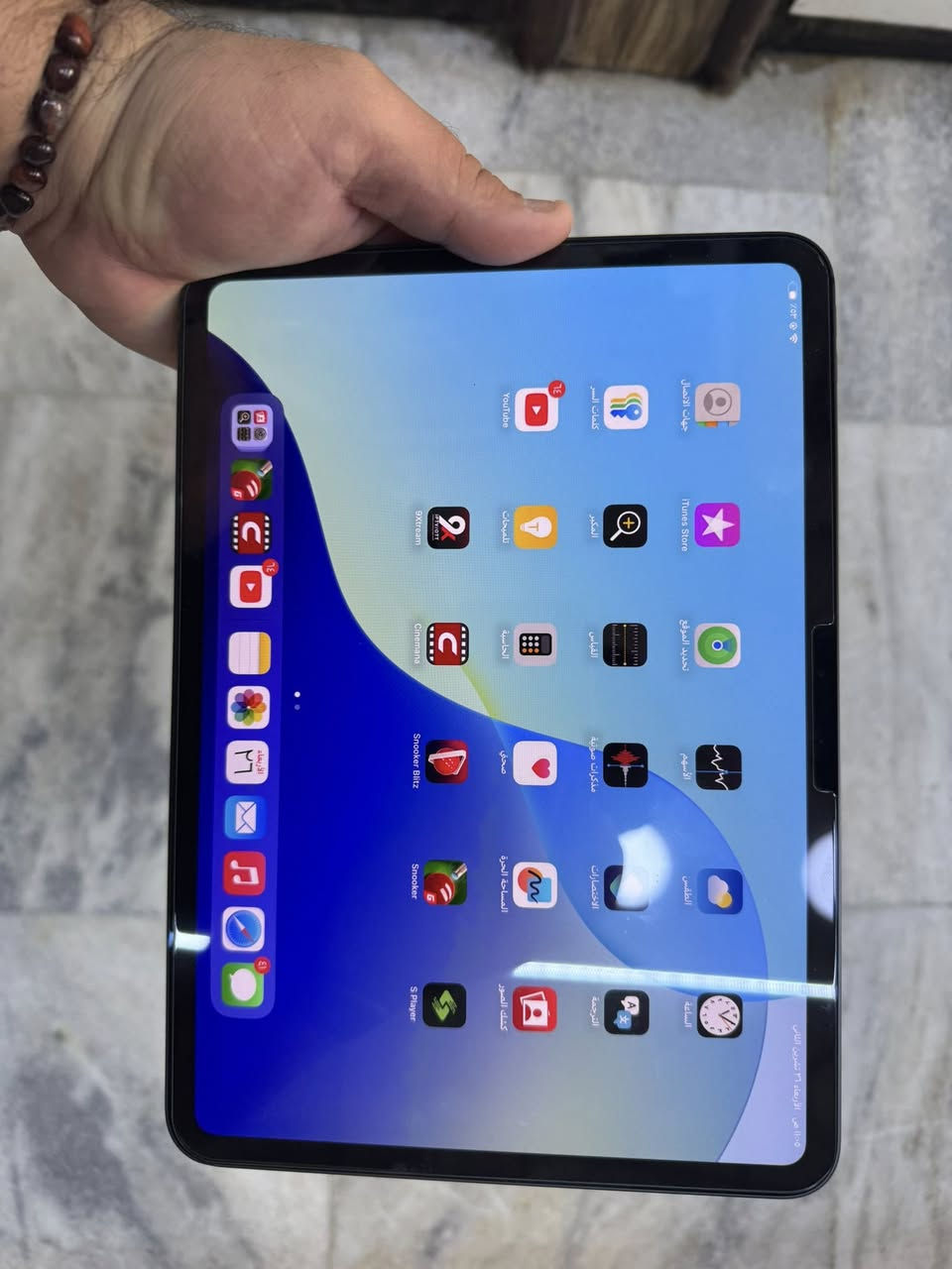 ايباد M4 ذاكرة 256 بطارية 97 الون اسود
الجهاز نظافة 95 بي طخه وحده بس بطارية 97 مشحون  154 مره بس استخدام كلش قليل كارتونته وشاحنته الاصليه وياه

مكاني شارع فلسطين
***********

السعر 900 الف قفل
