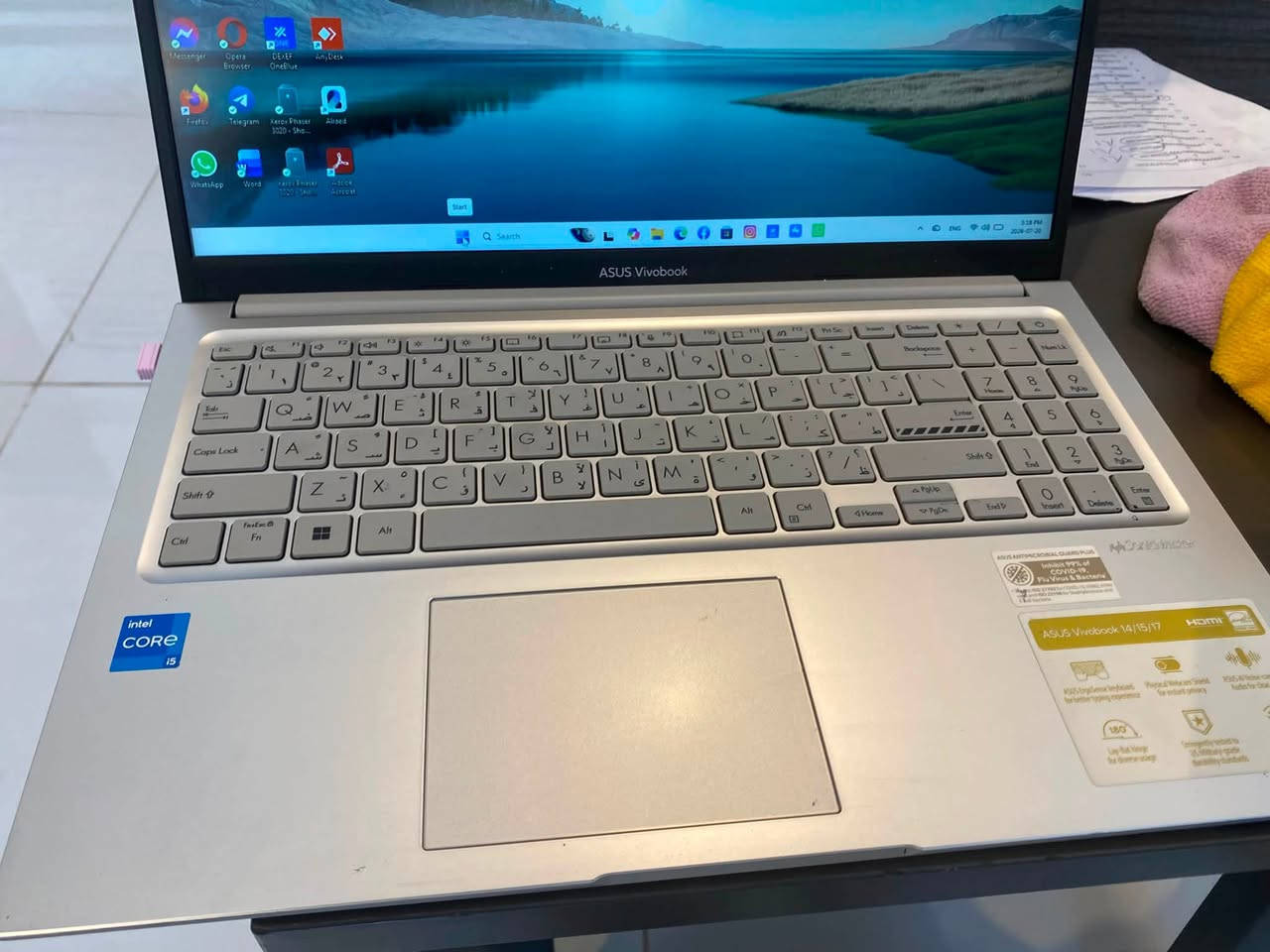 سلام عليكم لابتوب للبيع ( Asus vivobook)
مواصفاته حلوه مستخدم سبوع فقط العنوان البصره للتواصل واتساب ***********
