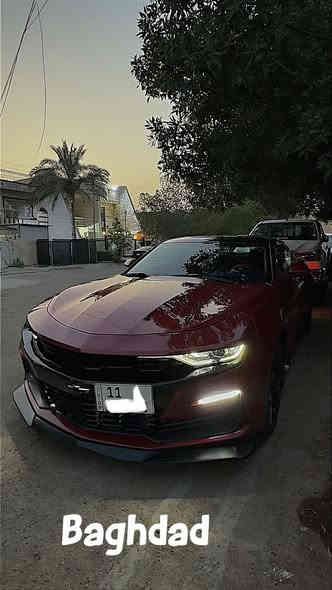 كمارو ٢٠١٩ محرك V6 كير اوتماتيك تبرونك
ماشية ٢٦ الف ميل تعمل بنضام الاقتصادي v4 بالسرعات الطبيعية بالسبورت V6 
لون ماروني بلاك ادشن 
عليها تزويد جويتر وشوتة kn بلادي
فول ١/١ 
بصمة تشغيل عن بعد
فتحة سقف ، ستيرن رياضي حرف D 
شفتات بالستيرن مع تحكم كامل 
اوضاع قيادة متعددة
كراسي ٢ كهرباء تدفئة وتبريد بالكراسي
لد امامي وبلوجكتر لد خلفي 
شاشة جبيرة هاند بريك بصمة
كامرة خلفية دوارة 
ويل كب بلادي اسود 
جديدة جدا وبالحقيقة احلى من الصور
صور الحادث وسونار موجود بيها
بنيد وجاملغ مبدلات بلادي ومصبوغات فقط
رقم بغداد الجديد سنوية وهزة جديدة ب اسمنا السيارة تحويل مباشر
السعر ١٧٣ وبيها مجال بسيط
***********
