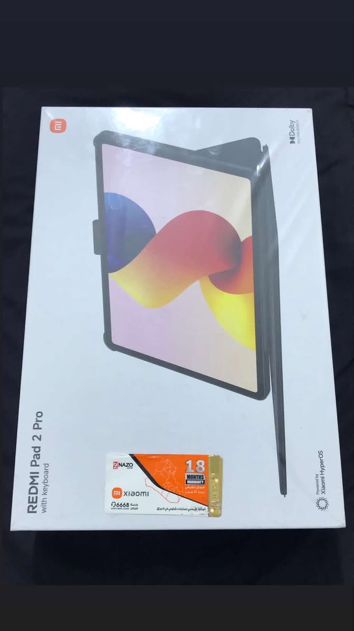 ريدمي باد 2 برو
•  ذاكرة 256
•  حجم شاشة 12.1 
•  حجم البطارية 12000
•  مكبر صوت رباعي : 4 سبيكرات
•  لون سمائي
الجهاز كلش نظيف استعمال اقل الشهر
السعر : 325 كامل ملحقات وبي مجال بسيط
*********** واتساب
