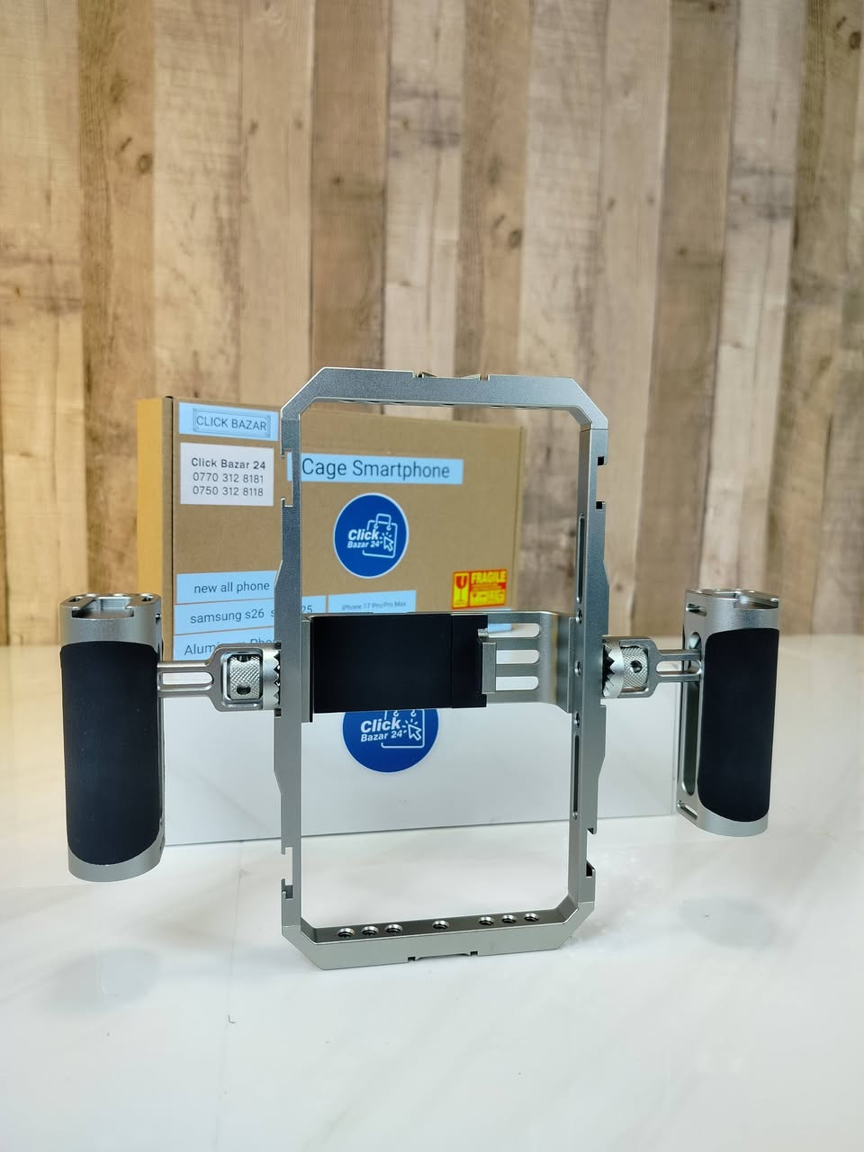 کەیچی مۆبایل بۆ سەرجەم مۆدیلەکان و بڕاندەکان دەبێت 
دوو دەسکی زۆر بەهێز و کوالێتی بەرز 
Mobile Cage
Click Bazar 24 .Universal Smartphone Video Rig with Dual Handles Phone Cage Photography Case
📢⏰💭
🚗گەیاندنمان هەیە بۆ هەموو پارێزگاکان
📥بۆ داواکردن نامە بنێرن یان پەیوەندی بکەن
نرخی گەیاندن 4000
   0750 3128118
   0770 3128181
  viber & whatsapp
-----
🚗يوجد توصيل جميع محافظات العراق
📥للطلب اتصل 
سعر توصیل 4000
   0750 3128118
   0770 3128181
  viber & whatsapp
-----

https://linktr.ee/clickbazar24
