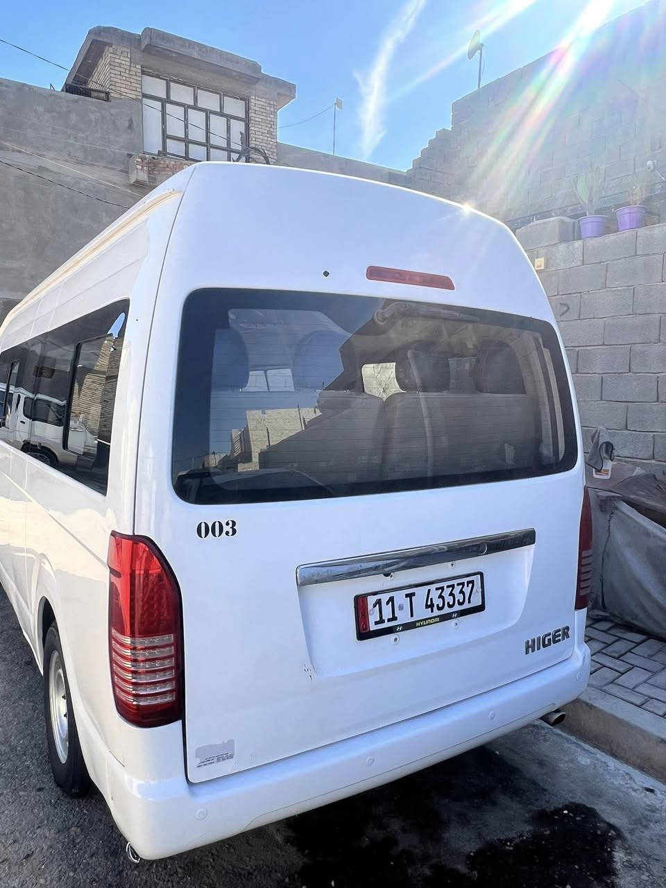 هاير 2016 مكفوله ماعده معمر دواير خياسات
تخم تاير جديد 
منضومه غاز 
كشنات قلاب مال كوستر 
تبريد شغال وره وكدام 
مكينه لاتبخير لاتنقيص 
مدوشمه كامله 
مصفره غرامات وهيئه 
رقم نكليزي بغداد باسمي تحويل ثاني يوم 
السياره بقوه رب العالمين جاهزه من كلشي كبل للشارع 
مكان السياره بغداد نهايه حي اور (حي الكوفه) السعر 125 وبيها مجال 
السنويه تسقط 2028 شهر 12
هزه جديده 
الاستفسار الاتصال على الرقم ***********
