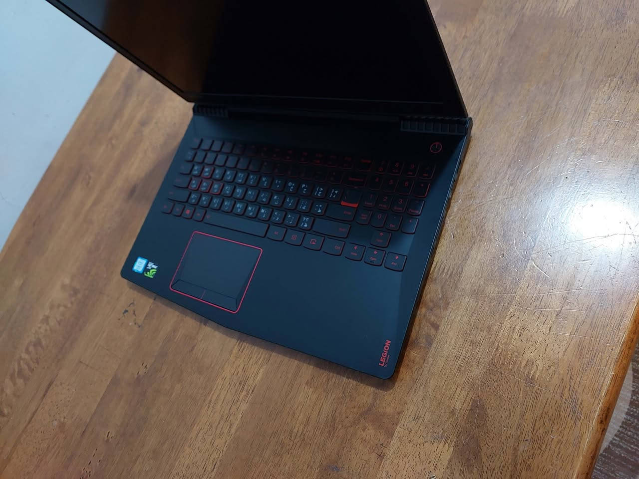 السلام عليكم ...كور  اي  7  الجيل السابع فئة ال HQ ( من اقوى فئات المعالجات ) ..ماركة لينوفو   LEGION  .... رام بحجم  16  كيكا ... ...هاردين خزن ضخمة الاول  2 تيرا 2000 كيكا والثاني 256 كيكا نوع SSD خاص للنظام.... كرت شاشة خارجي منفصل نيفيدا  GTX1050 TI الكلي 12 كيكا  (  4 منفصل و8 متصل ) .....شاشة بحجم 15.6 بدقة FULL HD...كيبورد ضوئي ..ملائم للالعاب والمونتاج والتصميم والبرامج الهندسية مكانه بغداد السعر 450  ألف للاستفسار الاتصال ***********  او ***********(واتس)
