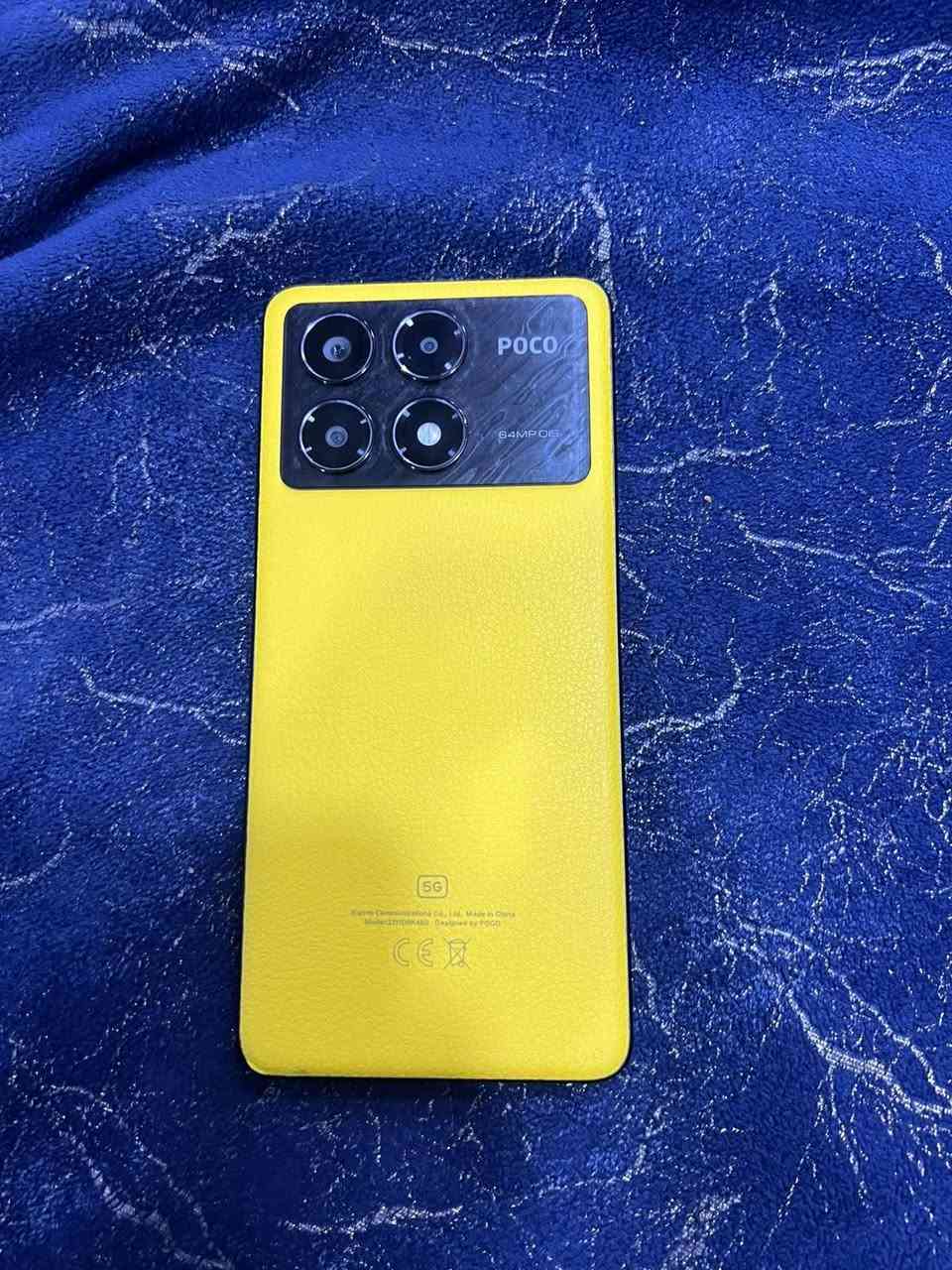 POCO X6 Pro 5G للبيع 
ذاكره 511 رام 24 موبايل شرط مال بيت نضيف حيل بوبجي 120 فريم وكامره 4k الجهاز معروف بمواصفاته سعره 300 بي مجال عنواني ايسر ***********
