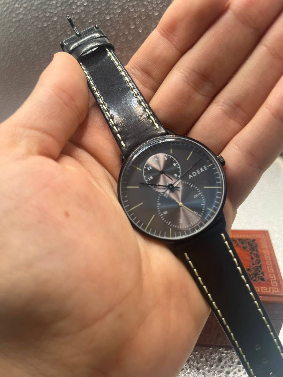 ADEXE Watch ⌚
🌏الساعة يابانية...

🌏الساعة كوارتز... 

🌏الساعة دبل ميل...

🌏عقرب الثواني منفصل ...

🌏الساعة بلادية بالكامل...

اقل من سعر الوكالة، فقط 60 ألف مع التوصيل 🚚


**إذا كنت صاحب هذا الإعلان وتريد حذفه لأي سبب، رجاءا أرسل رسالة إلى الدعم الفني**