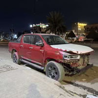 هايلوكس TRD 2021 ابيعها على حادثها السيارة تشتغل وتمشي رقم سليمانية اي...