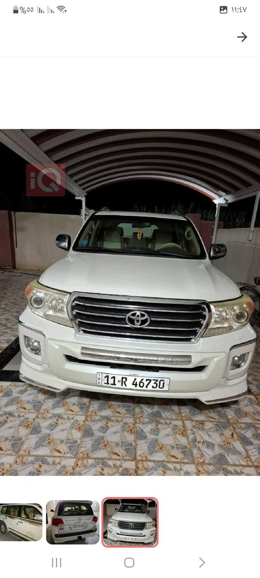 للبيع تويوتا الاندكروزر 2014 محرك 8 سلندر يعني 4600  السياره ماشيه 96كم
السياره مكفوله عام مكان السياره ديالى الخالص  ***********
