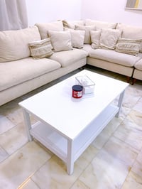 طاولة وسطية • ابيض • خشب ثقيل