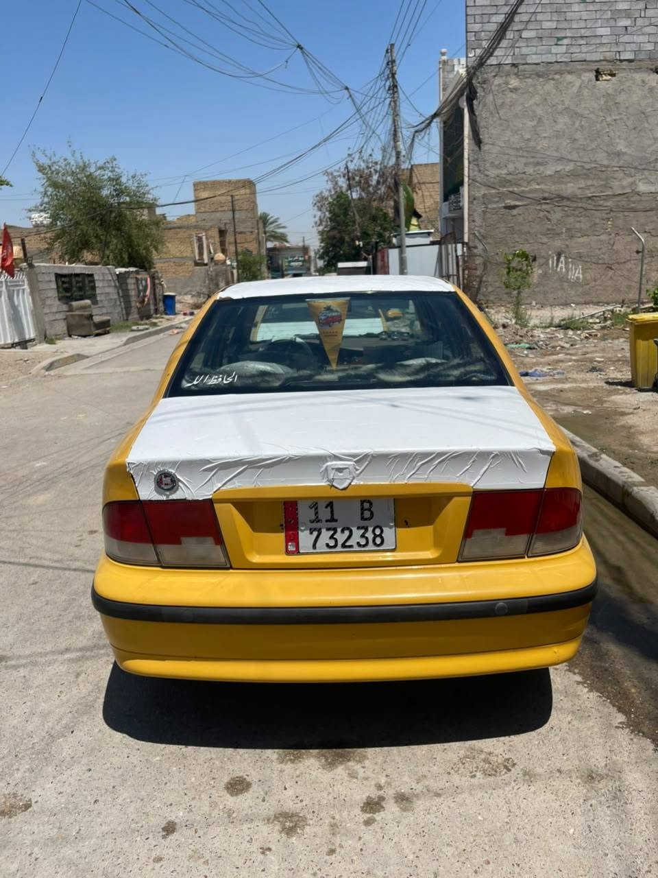 السلام عليكم سمنت موديل 12 للبيع سياره بيها طخه جاملغ المامي ما مبدل مصبوغ والباقي كفاله عامه جير مكينه خير من الله تبريد ثلج صدر امامي خلفي جديد تايرات النظافه 60 بل ميه مصفره هيئه وغرامات السياره حلوه احلى من الصور كهربائيات كلها شغاله  باسمي تحويل ثاني يوم سياره كامله ما تصرف عليها ربع رقم انجليزي السنويه ما ساقطه هزه جديده السعر 37 وبيها مجال بسيط مكان السياره الحسينيه رقم الهاتف الاستفسار ***********
