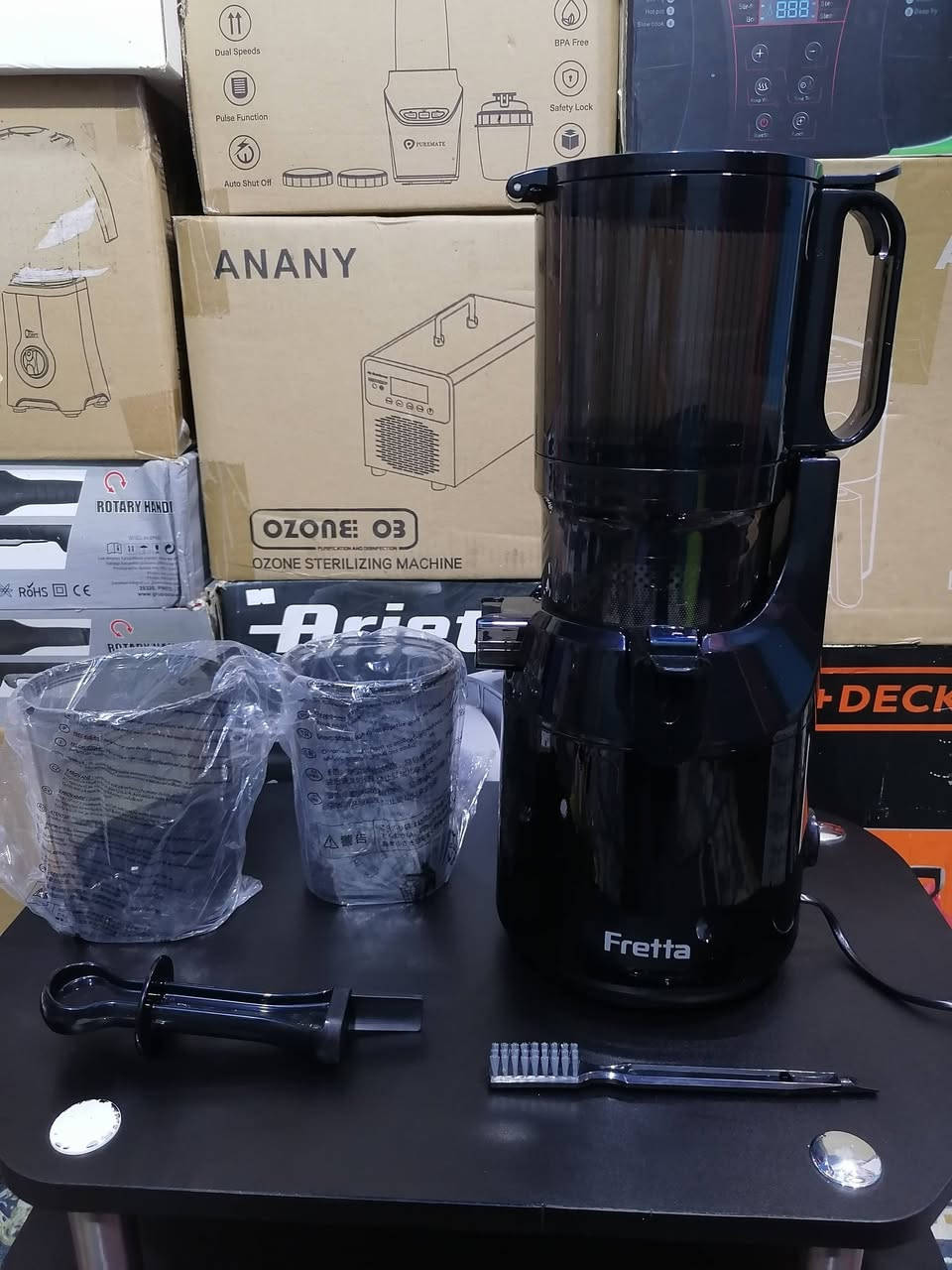 معصارة ضغط بارد، فريتا، آلة مضغ بطيئة مع فتحة مضغ 135 مم و1.8 لتر، مناسبة للفواكه والخضراوات الكاملة، إنتاجية عصير عالية، تريتان خالٍ من مادة BPA بقوة 250 واط (أسود)


**إذا كنت صاحب هذا الإعلان وتريد حذفه لأي سبب، رجاءا أرسل رسالة إلى الدعم الفني**