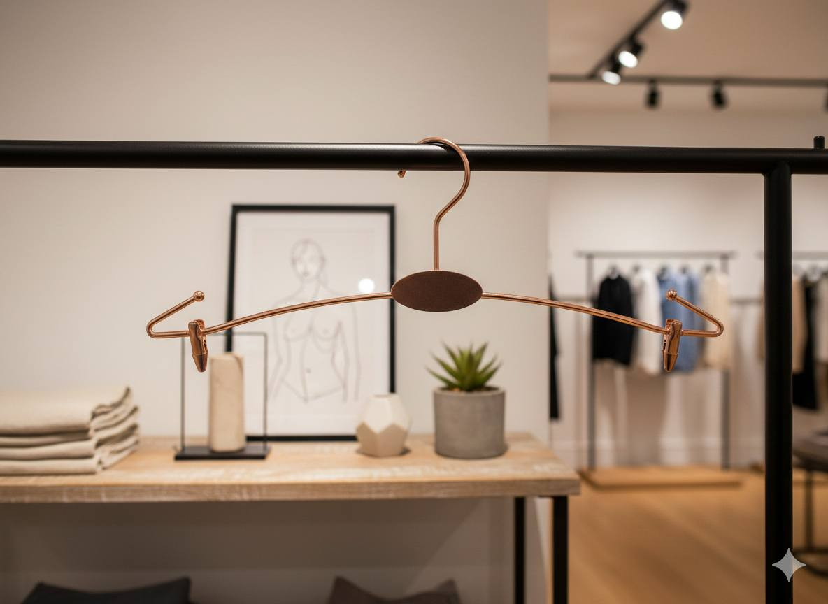 للبيع  تعليق نحاسي اصلي لملابس  الداخلية
ويستعمل للمحلات الملابس والكوزمتك
مستعمل نظيف جدا  95 ٪ جديد 
  تتوفر كمية منه لليحتاجهن ***********
وعدنا بعد ديكور محل كامل للبيع رفوف و خشب و ميز جام و رفوف جام و مليكانات اطفال
المكان كركوك
