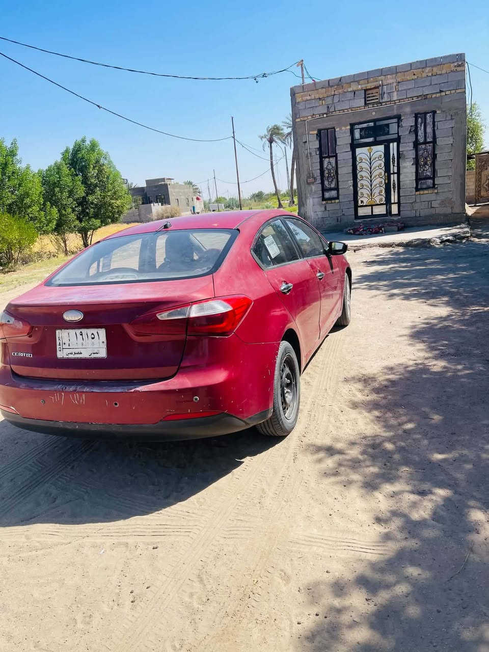 السلام عليكم للبيع كيه سيراتو ١٣ خليجي جاهزه كير ومحرك شرط تخم تاير جديد حداديه تبريد جاهزه مكلشي مكان السماوه السعر ٩٥ ***********
