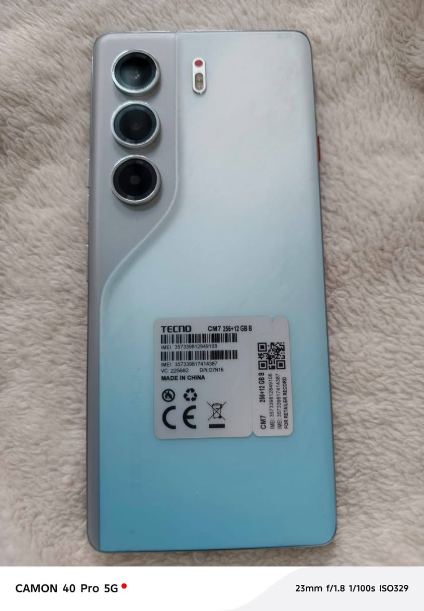 السلام عليكم تكنو كامون 40برو 5g
مستخدم شهر كامل غراضه ويه نضيف 
السعر 310بي مجال قليل 
الرقم ***********
