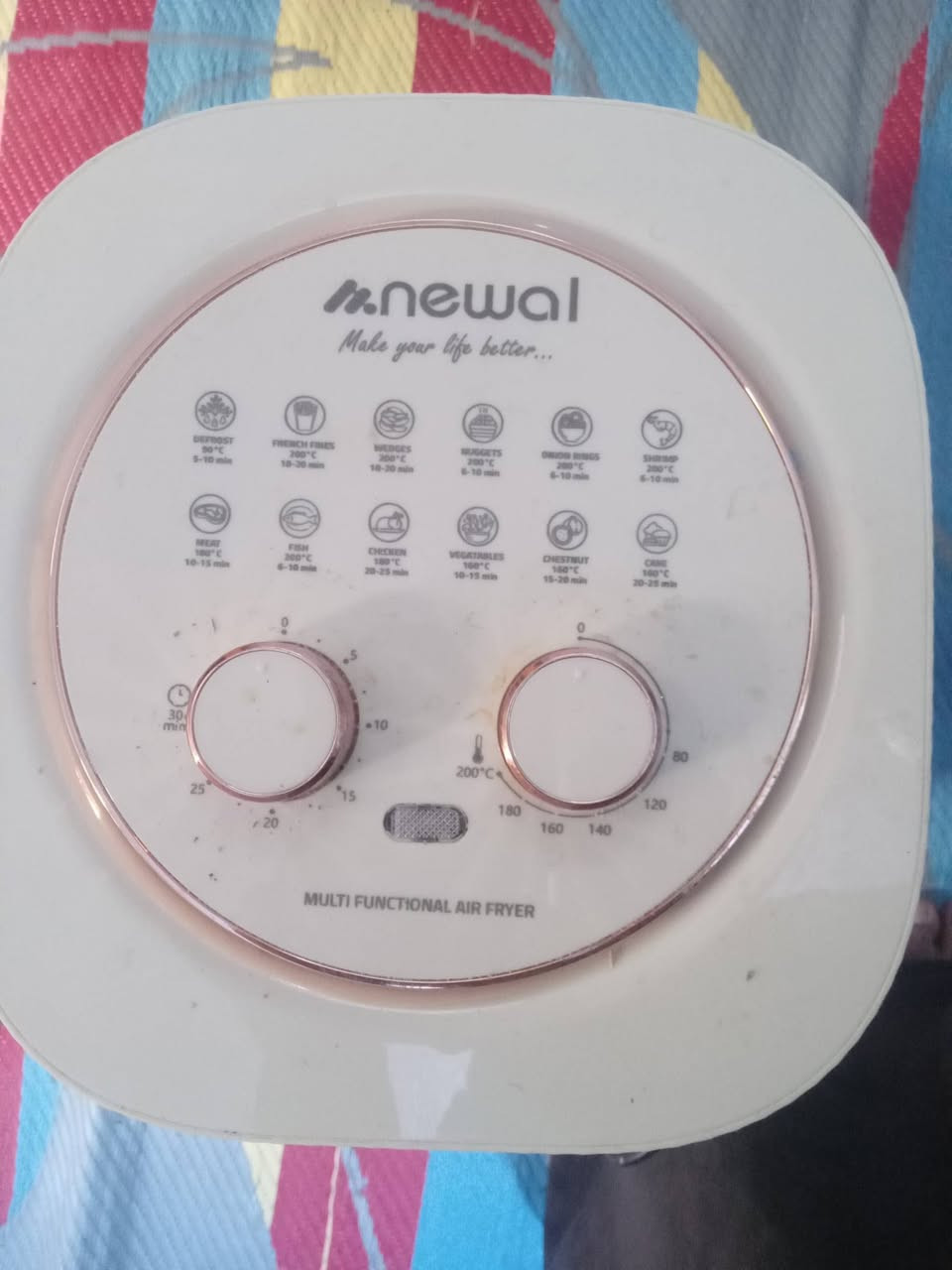 السلام عليكم
قلايه نوع newal جديده مستخدمه مره واحده فقط السعر من الاخير (45) الف دينار الشراي يتصل
***********
مكاني النجف الاشرف
