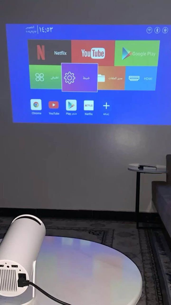 طلع عندي هذا البروجكتور سينمائي ذكي 4k يفتر ١٨٠ درجه
كامل ويا الريمونت ٥٨  والتوصيل عليه اليريده يكتب تم بغداد, العراق


**إذا كنت صاحب هذا الإعلان وتريد حذفه لأي سبب، رجاءا أرسل رسالة إلى الدعم الفني**
