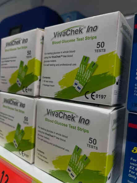 يتوفر لدينا 🔴🔴…………………………….  
جميع انواع شرائط فحص السكري 
On call_ Accu chek instant _ Accu chek active _ Accu chek performa _ Viva chek _ HMG

🔴 مدينة بسماية السكنية _مجاور فلافل لبنان
للاستفسار: *********** متواجد واتساب
يتوفر توصيل لداخل المجمع 1000دينار           وتوصيل بغداد والمحافظات 5000 دينار

#مستلزمات_طبية #مستلزمات_رياضية #صحة #بسماية #بسماية_بغداد❤️
