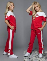 سوت بناتي • قطن ليكرا • مقاسات ٤-١٢ سنة