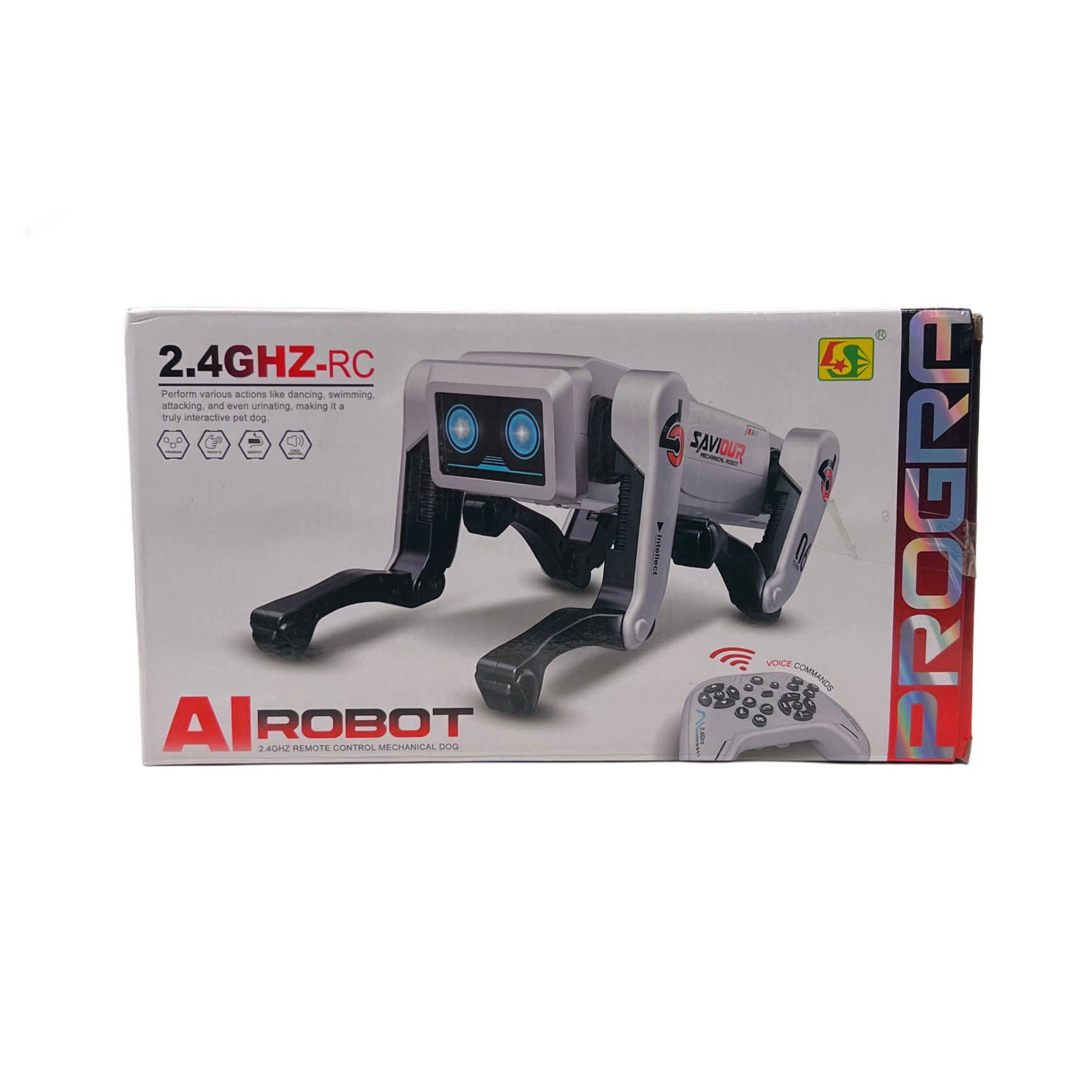 🤖 روبوت الكلب الذكي AI
مرح تفاعلي بلا حدود!

تحكم عن بُعد 2.4GHz مع أوامر صوتية لتنفيذ الحركات بكل سهولة 🎮🗣️
يمشي، يلتف، يجلس، يرقص ويقدّم حركات استعراضية ممتعة 🕺
موسيقى وإضاءة تضيف جو من الحماس ✨🎶
بطارية قابلة لإعادة الشحن للعب أطول 🔋


**إذا كنت صاحب هذا الإعلان وتريد حذفه لأي سبب، رجاءا أرسل رسالة إلى الدعم الفني**