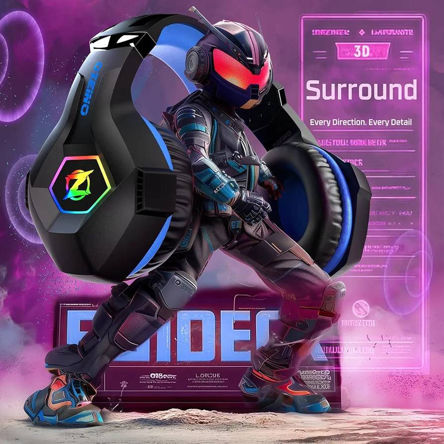 سماعة ألعاب للكمبيوتر الشخصي، بلاي ستيشن 4، بلاي ستيشن 5، سماعة إكس بوكس مع صوت محيطي 7.1، سماعات ألعاب مع ميكروفون عازل للضوضاء وإضاءة RGB فوق الأذن لسلسلة إكس بوكس X/S، سويتش - أسود وأزرق


**إذا كنت صاحب هذا الإعلان وتريد حذفه لأي سبب، رجاءا أرسل رسالة إلى الدعم الفني**