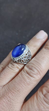 محبس • حجر مزاج متغير • طلاء فضة