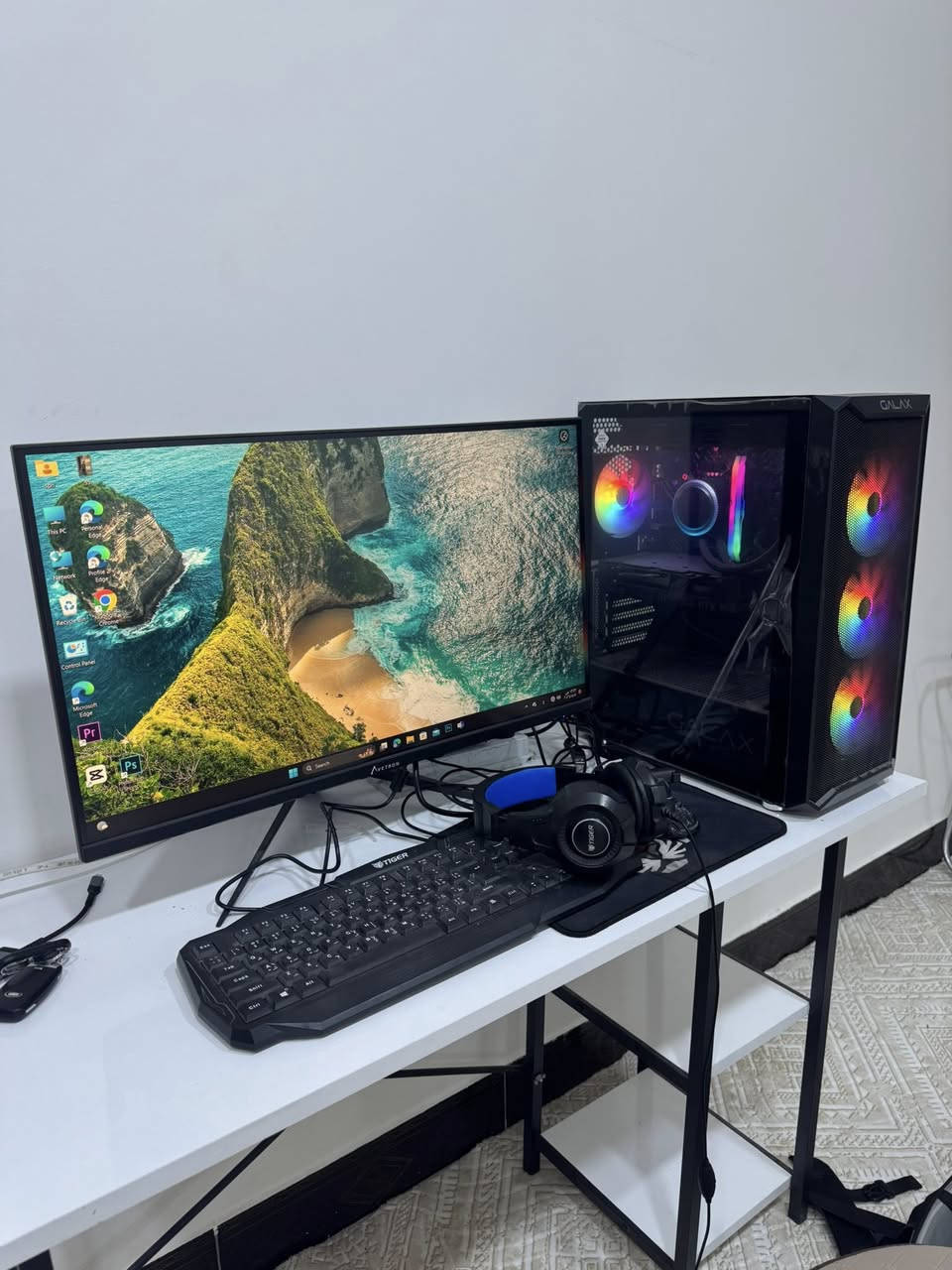 للبيع نظافة 100%
CI5 12400F

RAM 8*2 16GB 3600HZ

M.2 1TB LEXER

Μ.Β H610 ASUS

RTX 4060 ASUS

COLOR 240M LED

P.W 600W

CASE GAMING GALAX 07 4FAN RGB

📲 ***********
